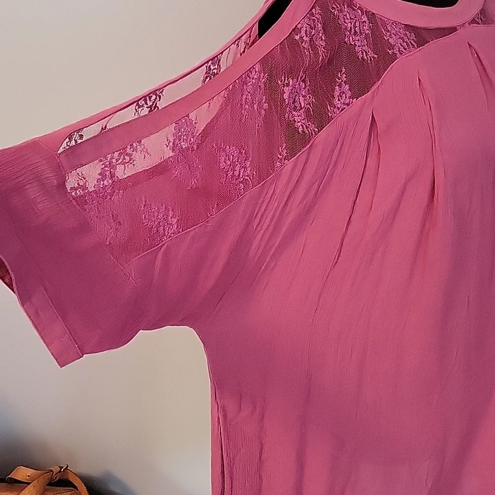 Free People Cold Shoulder Crepe Dress - Picture 4 of 8